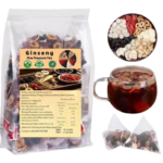 Ginseng Five Treasures Kidney Tea, Traditional Chinese Herbal TeaBags, Natural Organic Kidney Cleanse Detox Tea for Women & Men, 7 Precious Ingredients Formula(1 Pack/30 Bags)